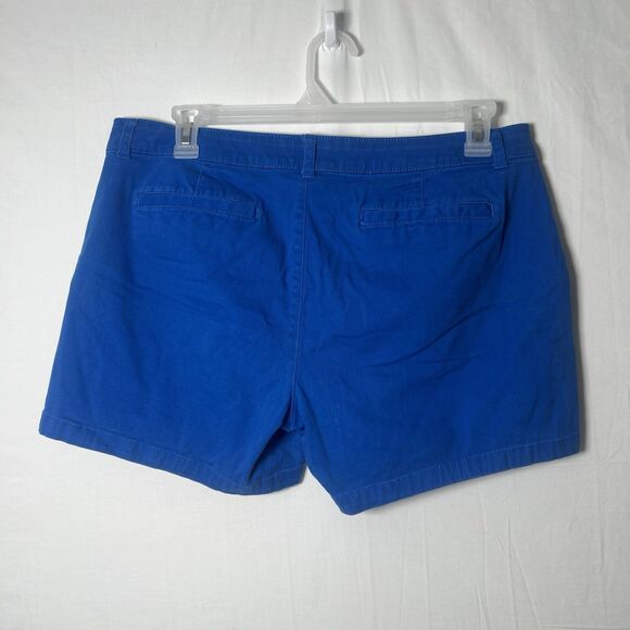 Lot Of 2- Old Navy 4’ Size 16 Twill Shorts Blue & Tan Casual Vacation Comfort - Picture 3 of 7